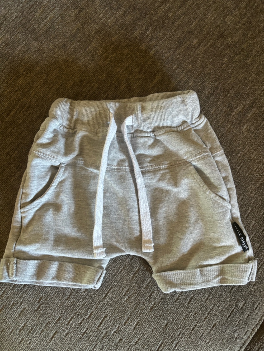 Little Bipsy grey shorts - 6-12M
